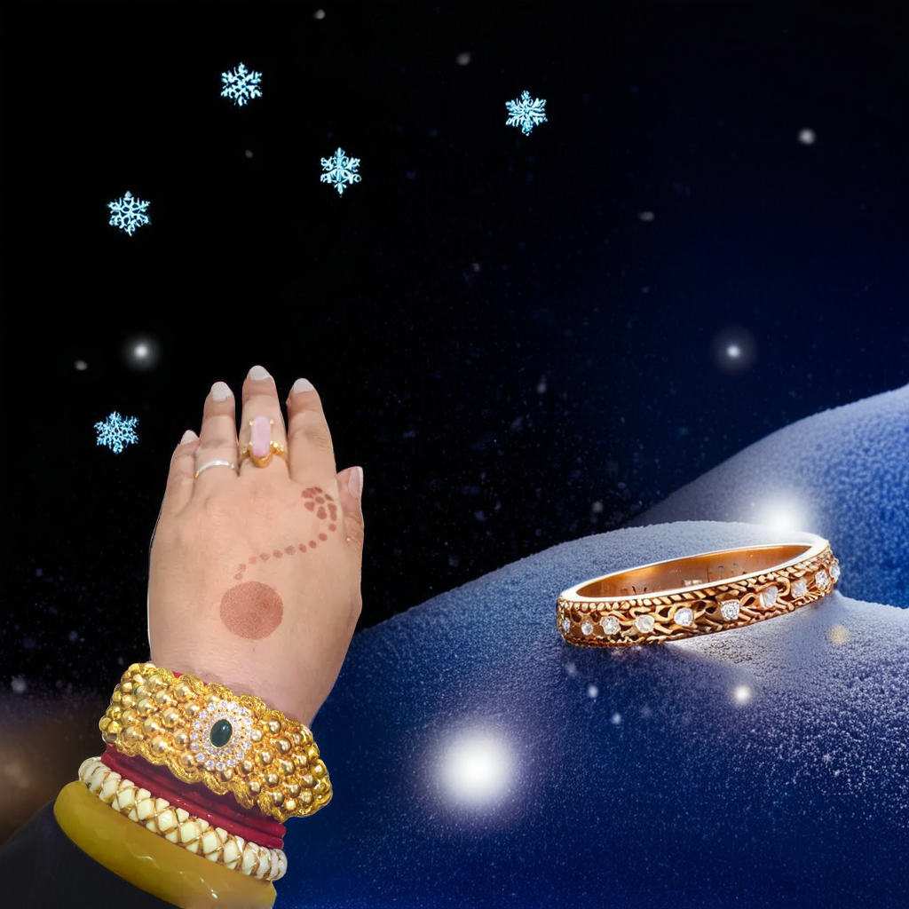 Rajputi Pauchi Armlet for Women - Gold Plated with Moti Pearls & AD Stones